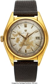 54128&colon; Rolex&comma; Uncommon 18k Yellow Gold "Left-Handed" Re
