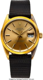 54134&colon; Rolex&comma; Gold-Plated Date Ref&period; 15505 Circa 1984  C