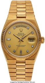 54142&colon; Rolex Gold Oysterquartz Day-Date&comma; Ref&period; 19018 Dia