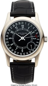 54154&colon; Patek Philippe&comma; 18k White Gold Ref&period; 6000G Circa 