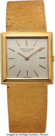 54064&colon; Patek Philippe&comma; Ref&period; 3490&sol;1 Gent's Gold Wristwat