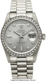 54167&colon; Rolex&comma; Platinum Day-Date Ref&period; 18206 Circa 1999  