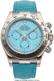54170&colon; Rolex&comma; 18k White Gold Blue "Beach Daytona" Ref&period; 