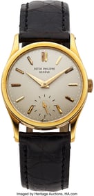 54089&colon; Patek Philippe&comma; 18k Yellow Gold "Calatrava" Ref&period;