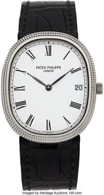 54091&colon; Patek Philippe&comma; Stainless Steel Ref&period; 3931 Ellips