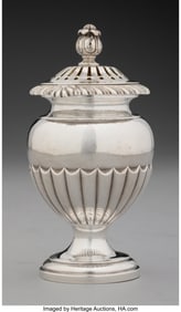 74202&colon; A Paul Storr Silver Sugar Caster&comma; London&comma; 1820 M