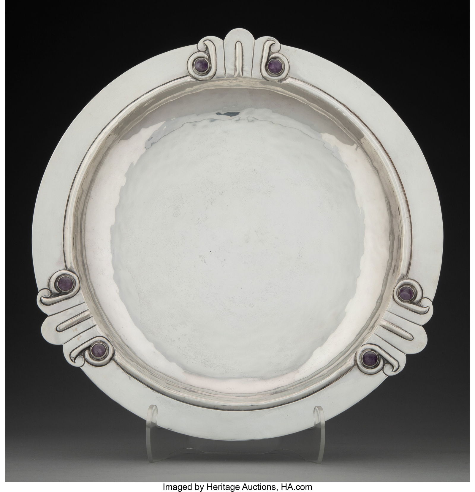 A William Spratling Silver and Amethyst Bowl, Ta (1 of 4)