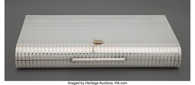 74168&colon; A Tiffany & Co&period; Silver and Gemstones Table Box&comma;