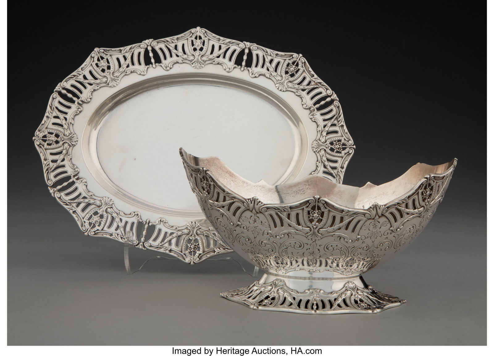 Two Black, Starr, & Frost Reticulated Silver Tab (1 of 4)