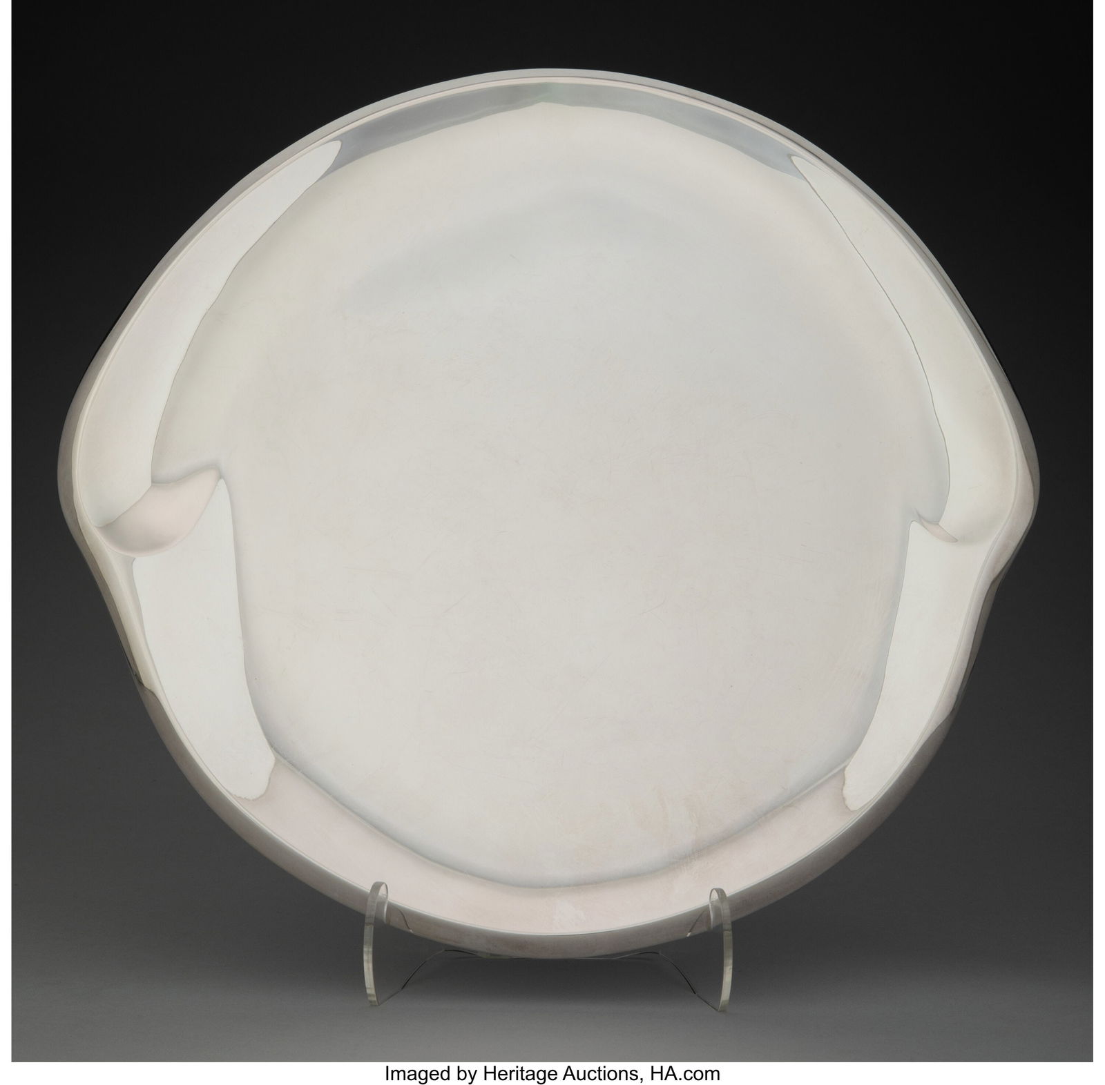 An Elsa Peretti Thumbprint Pattern Silver Tray f (1 of 5)