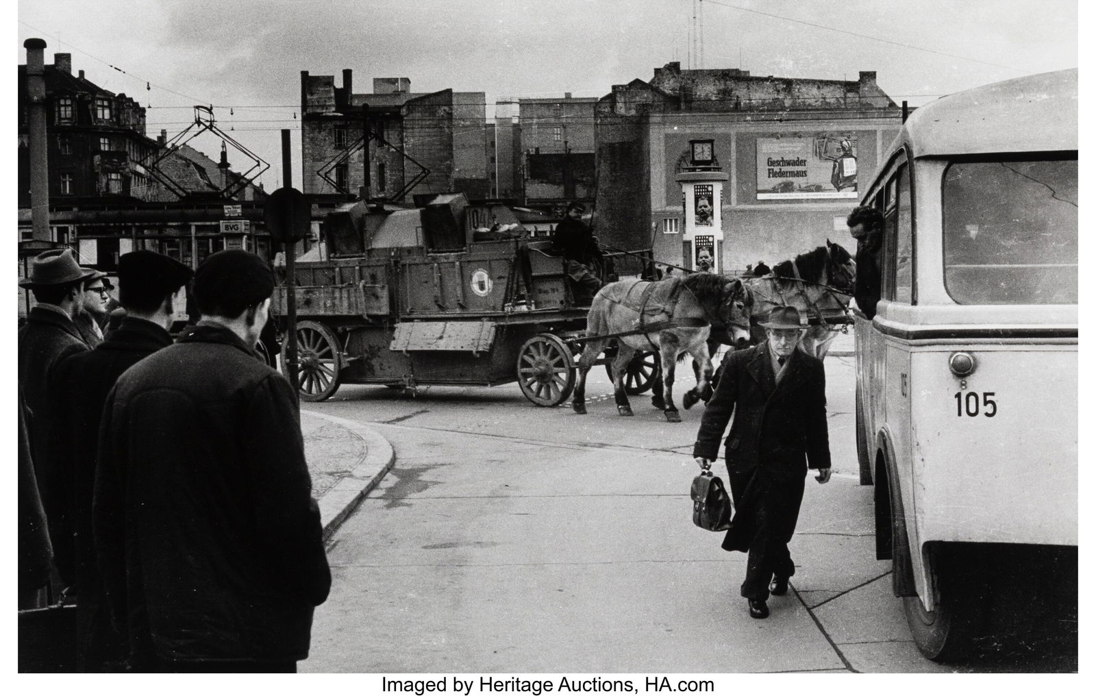 Will McBride (American, 1931-2015) East Berlin,: Will McBride (American, 1931-2015) East Berlin, near Alexanderplatz, 1956 Gelatin silver print 11-5/8 x 18-1/4 inches (29.5 x 46.4 cm) &lpar