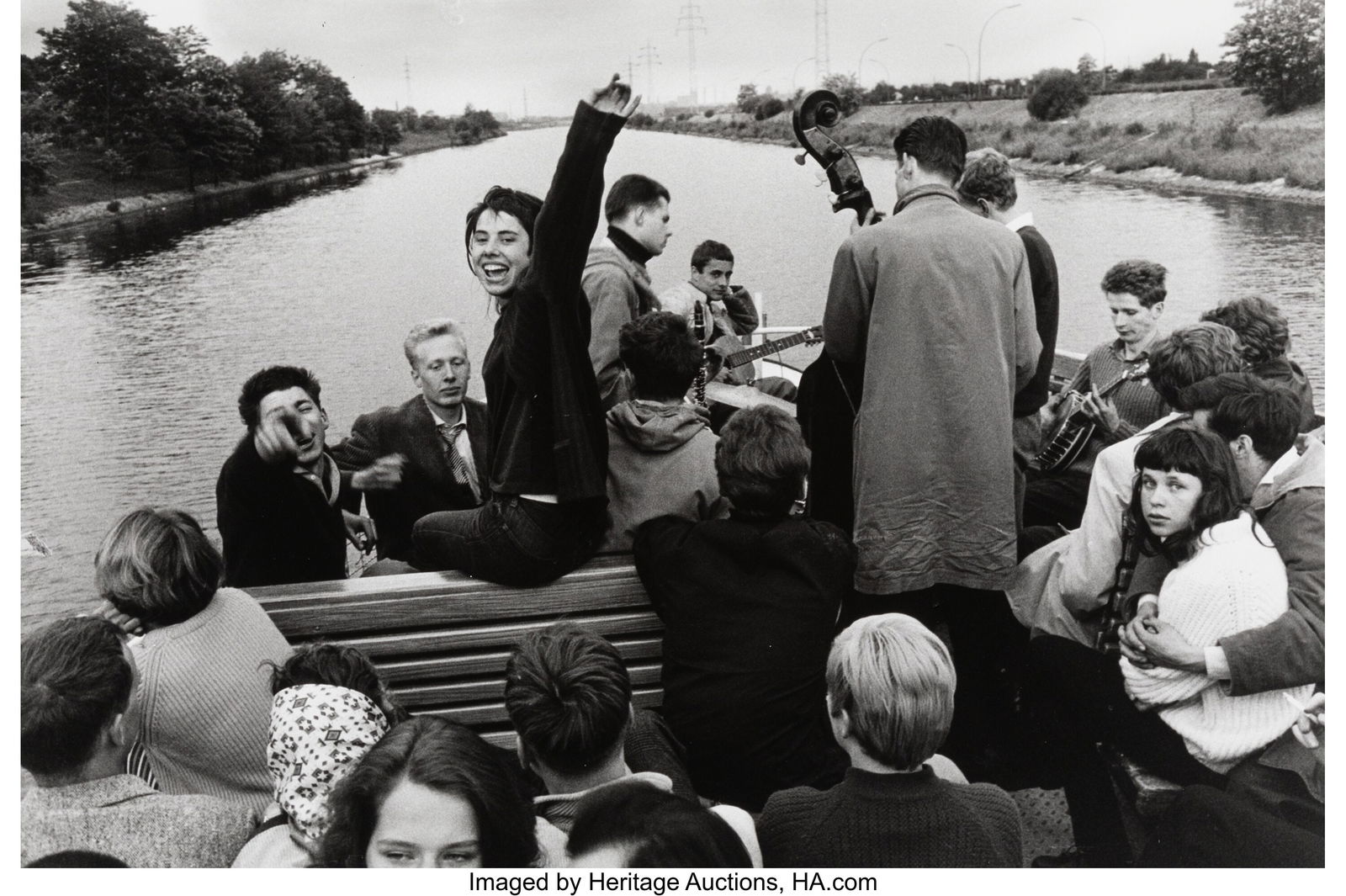 Will McBride (American, 1931-2015) The "Hallo" P: Will McBride (American, 1931-2015) The "Hallo" Picture from "Riverfront Schoffell", 1959 Gelatin silver print, printed 2002 14-3/4 x 21-7/8 inches (37.5