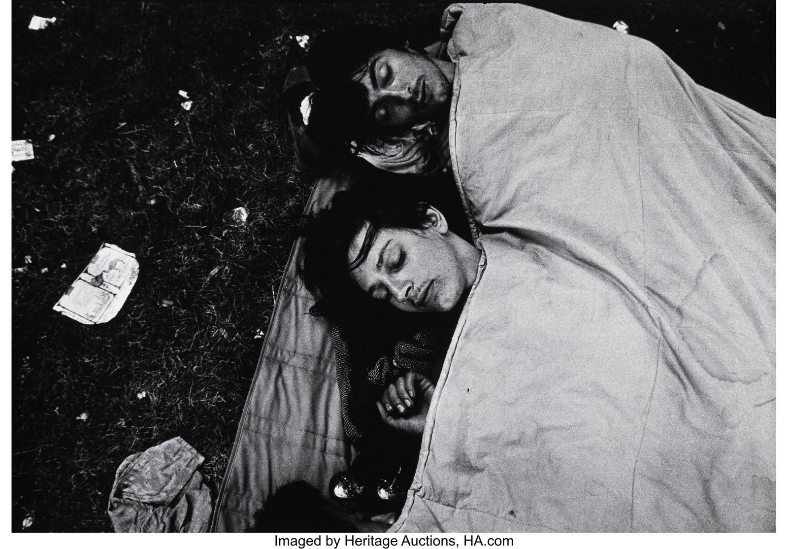 Will McBride (American, 1931-2015) Two Boys Slee: Will McBride (American, 1931-2015) Two Boys Sleeping After a Rock Concert in Orange, France, 1976 Gelatin silver print on Agfa paper 17 x 24 inches (43.2 x 61&p
