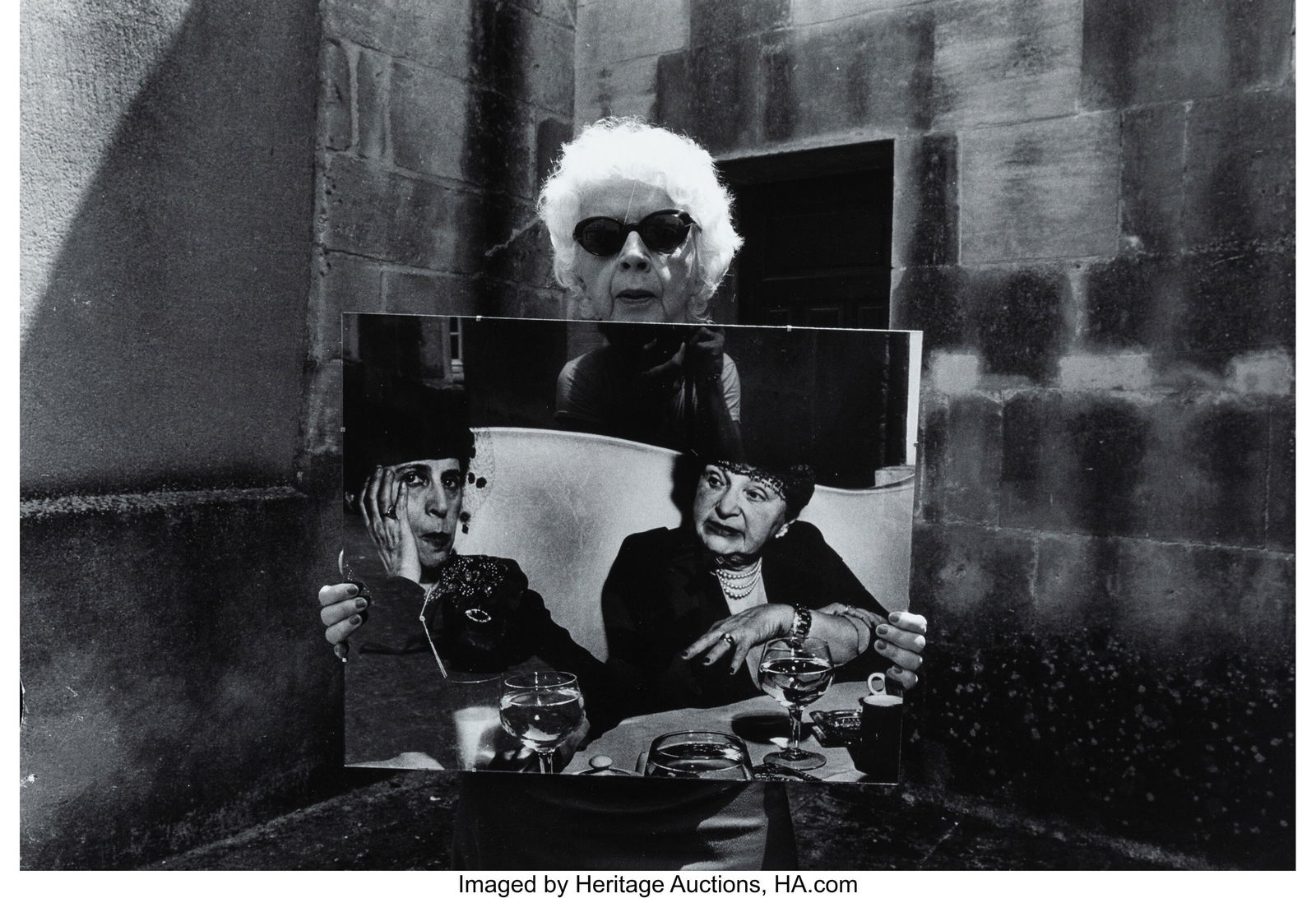 Will McBride (American, 1931-2015) Lisette Model: Will McBride (American, 1931-2015) Lisette Model, in Arles, Holding a Photograph She Made as a Young Woman, 1979 Gelatin silver print 15-1/2 x 22-1/4 inches &
