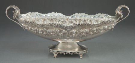 AN AGMA ITALIAN SILVER CENTER BOWL Agma, Milan, : AN AGMA ITALIAN SILVER CENTER BOWL Agma, Milan, Italy, circa 1950 Marks: Agma, FESELL