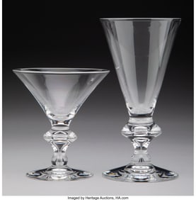 27001&colon; A Twenty-Four-Piece Steuben Teardrop Pattern Gla