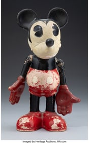 27082&colon; A Knickerbocker Toy Co&period; Mickey Mouse Wood Figure
