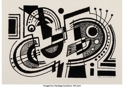 27101&colon; Emil James Bisttram &lpar;American&comma; 1895-1976&rpar; Untitl