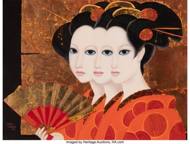 27038&colon; Margaret Keane &lpar;American&comma; 1927-2022&rpar; Three Geish