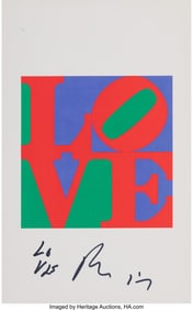 27140&colon; Robert Indiana &lpar;1928-2018&rpar; The Philadelphia Love