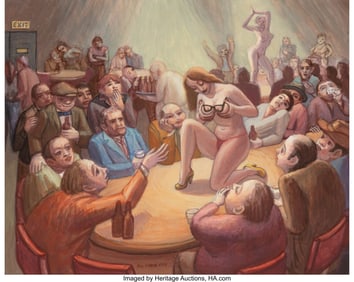 27040&colon; Eli Levin &lpar;American&comma; b&period; 1938&rpar; Burlesque&comma; 1985 Te