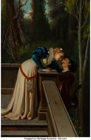 27056&colon; Antonio Sasso &lpar;Italian&comma; 19th Century&rpar; A tender g