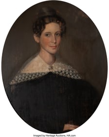 27057&colon; Continental School &lpar;19th Century&rpar; Portrait of a 