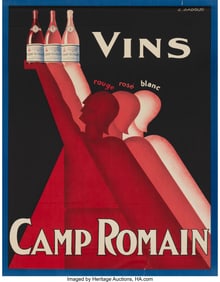 27143&colon; Claude Gadoud &lpar;French&comma; 1905-1991&rpar; Vins Camp Roma
