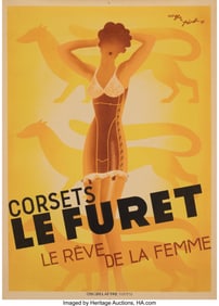 27144&colon; Roger Pérot &lpar;French&comma; 1908-1976&rpar; Corsets le Fure