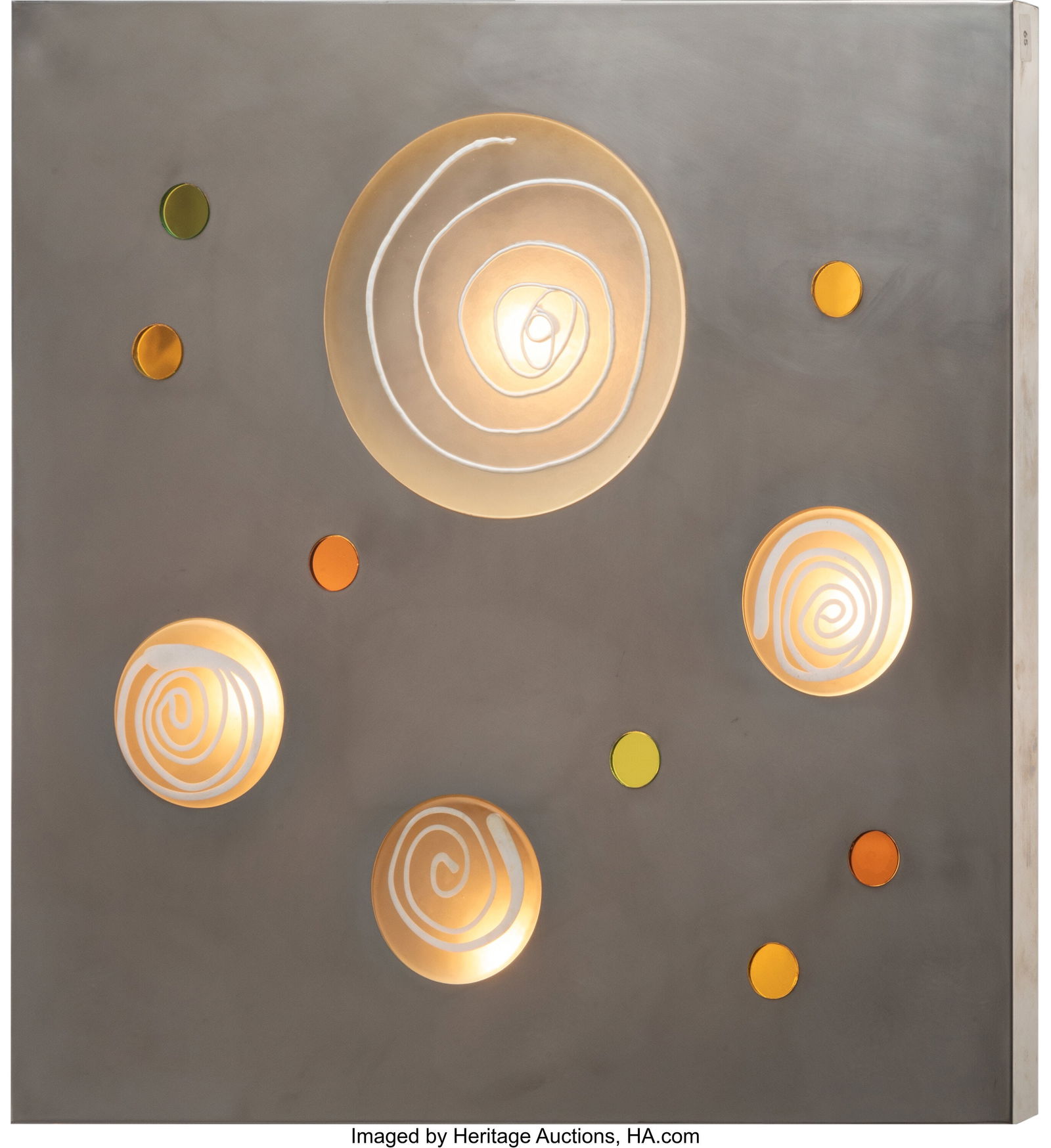 Angelo Brotto  Illuminated Wall Panel, circa 197 (1 of 2)