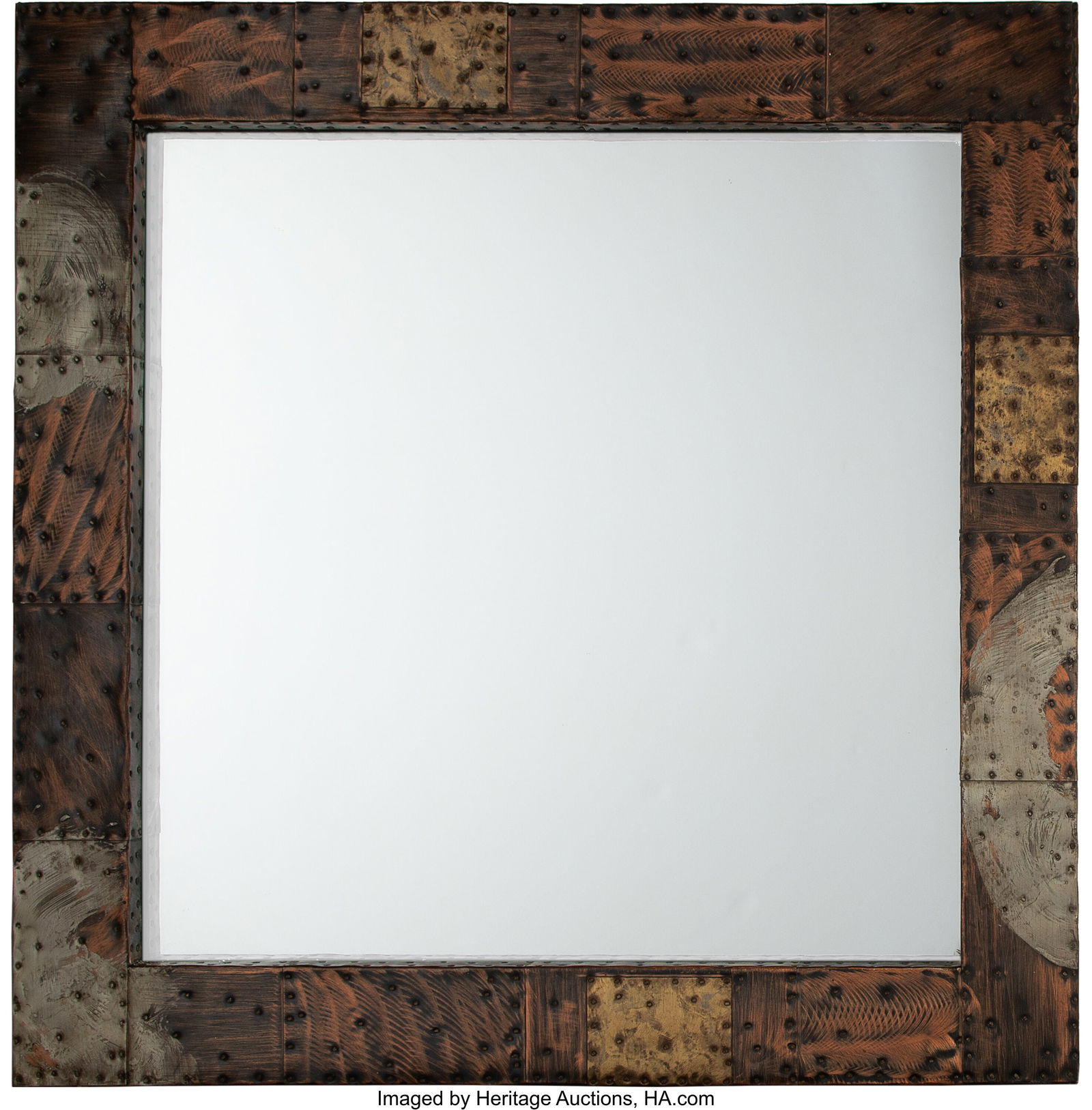 Paul Evans Patchwork Mirror, circa 1970 Paul Eva (1 of 1)