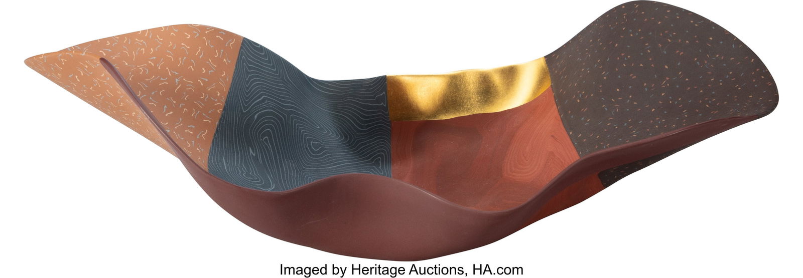 Thomas Hoadley  Nerikomi Shallow Bowl, 2000s USA (1 of 3)