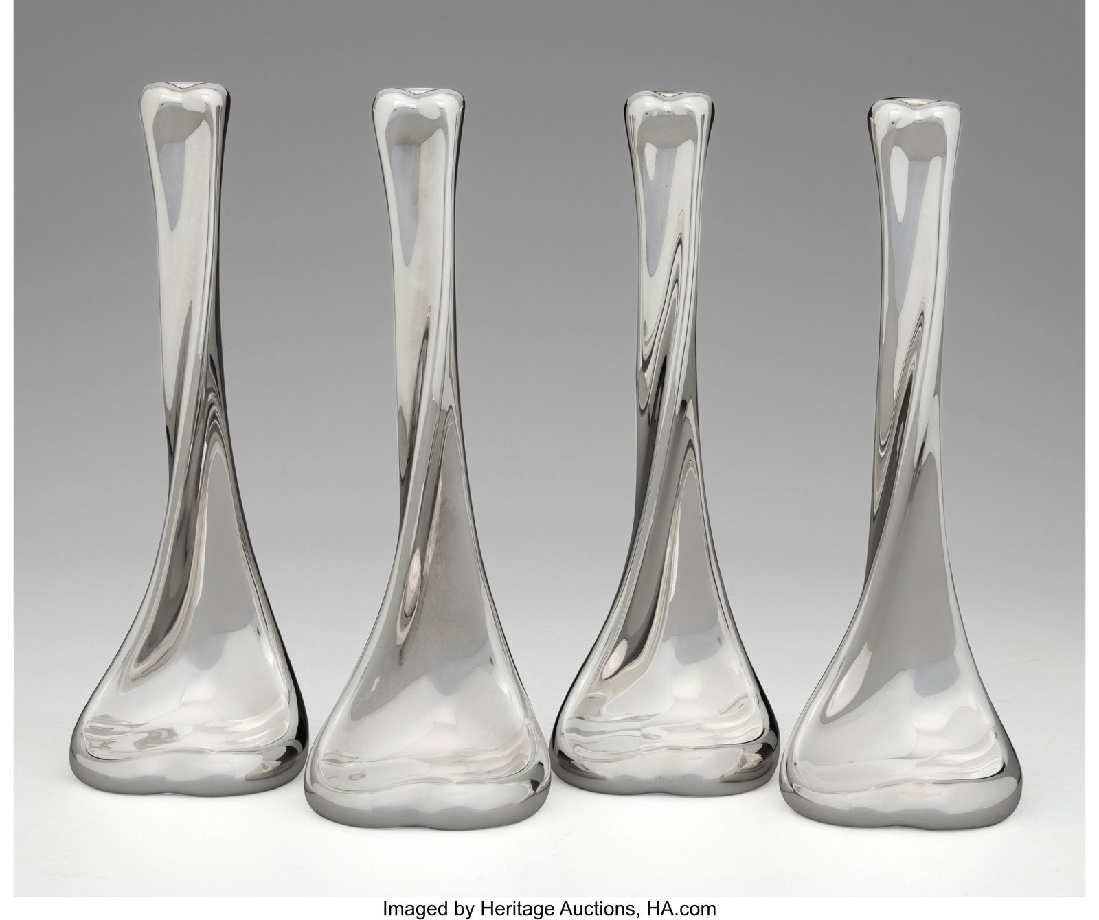 Elsa Peretti Four Bone Candlesticks, 1978 / late: Elsa Peretti Four Bone Candlesticks, 1978 / late 20th century Tiffany & Co., USA Silver 9-5/8 x 3-3/8 x 3-3/8 inches (24.4 x 8.6 x 8.6