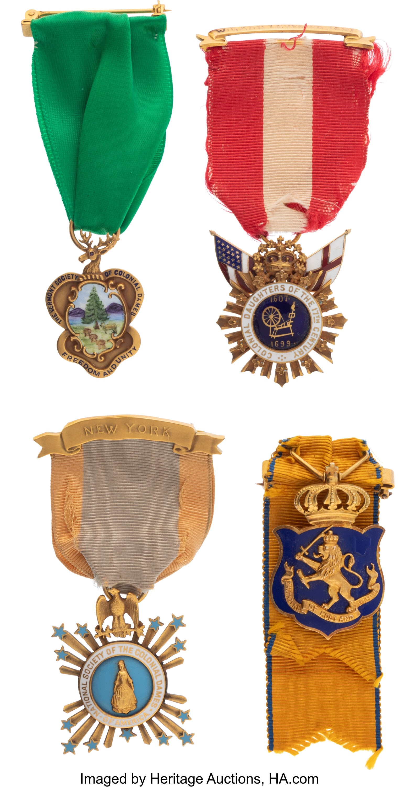 A Collection of Four Gold American Women's Patri (1 of 2)