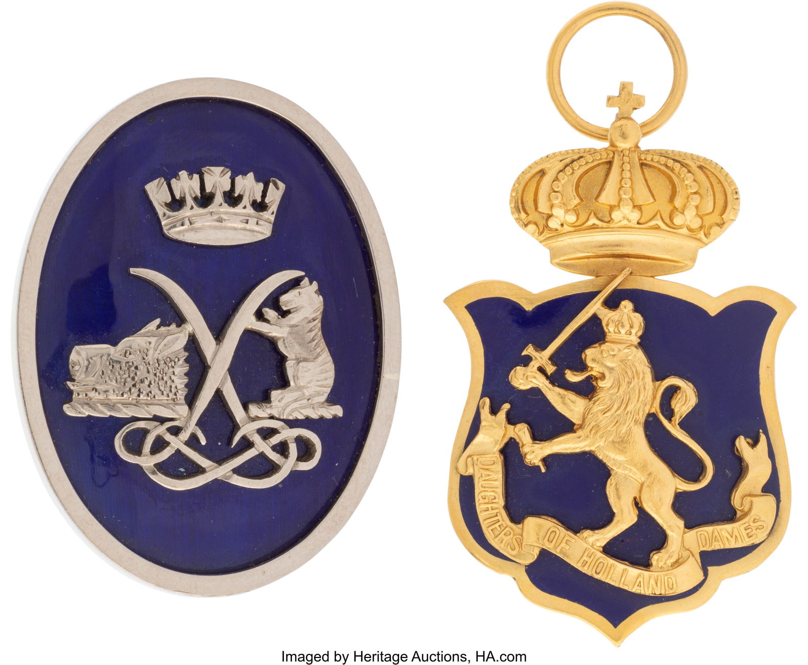 A Bailey, Banks, & Biddle Enameled 10K Gold Pend (1 of 3)