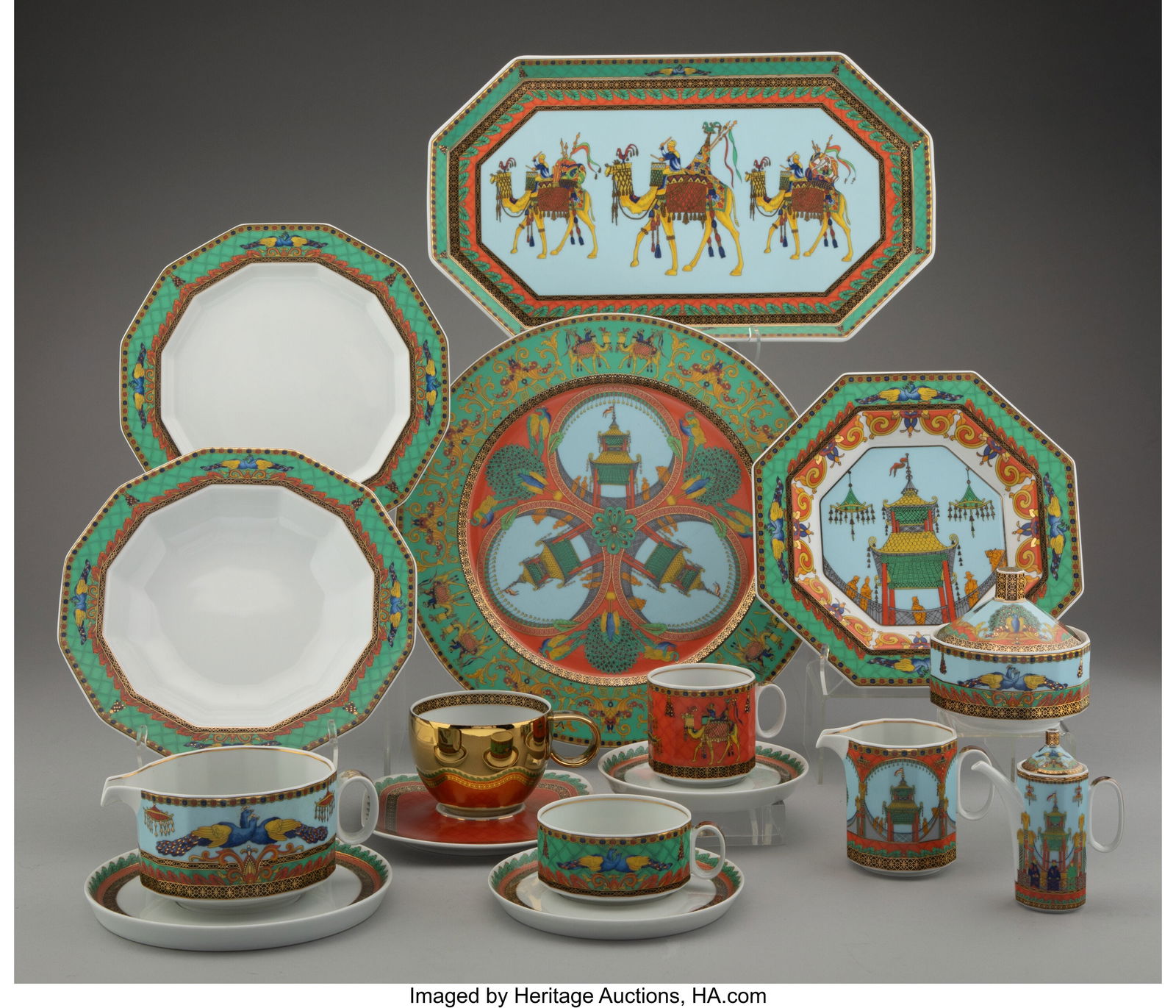 A Sixty-Six Piece Rosenthal for Versace Le Voyag (1 of 5)