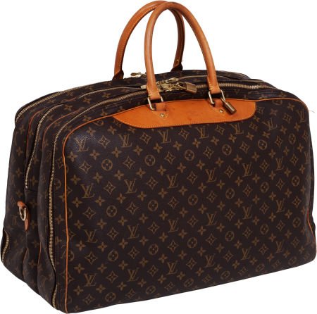 Louis Vuitton Classic Monogram Canvas Alize 24 H: Louis Vuitton Classic Monogram Canvas Alize 24 Heures Softsided Luggage Very Good Condi