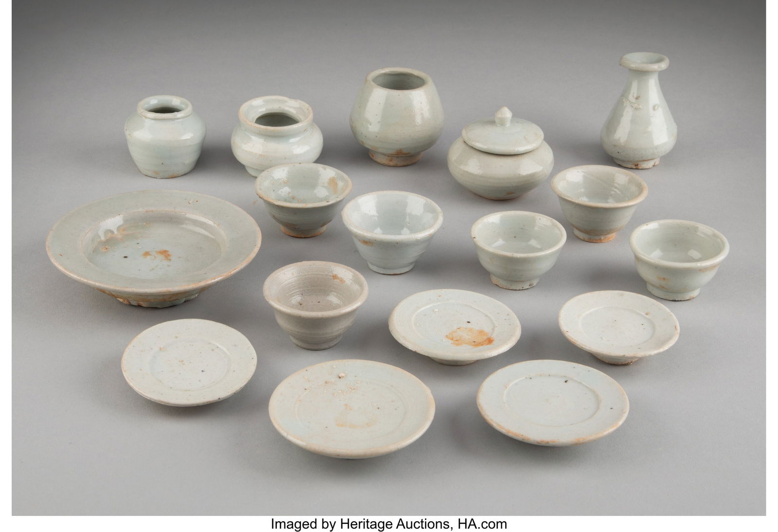 A Group of Seventeen Korean Miniatures 1 x 3-1/4 (1 of 2)