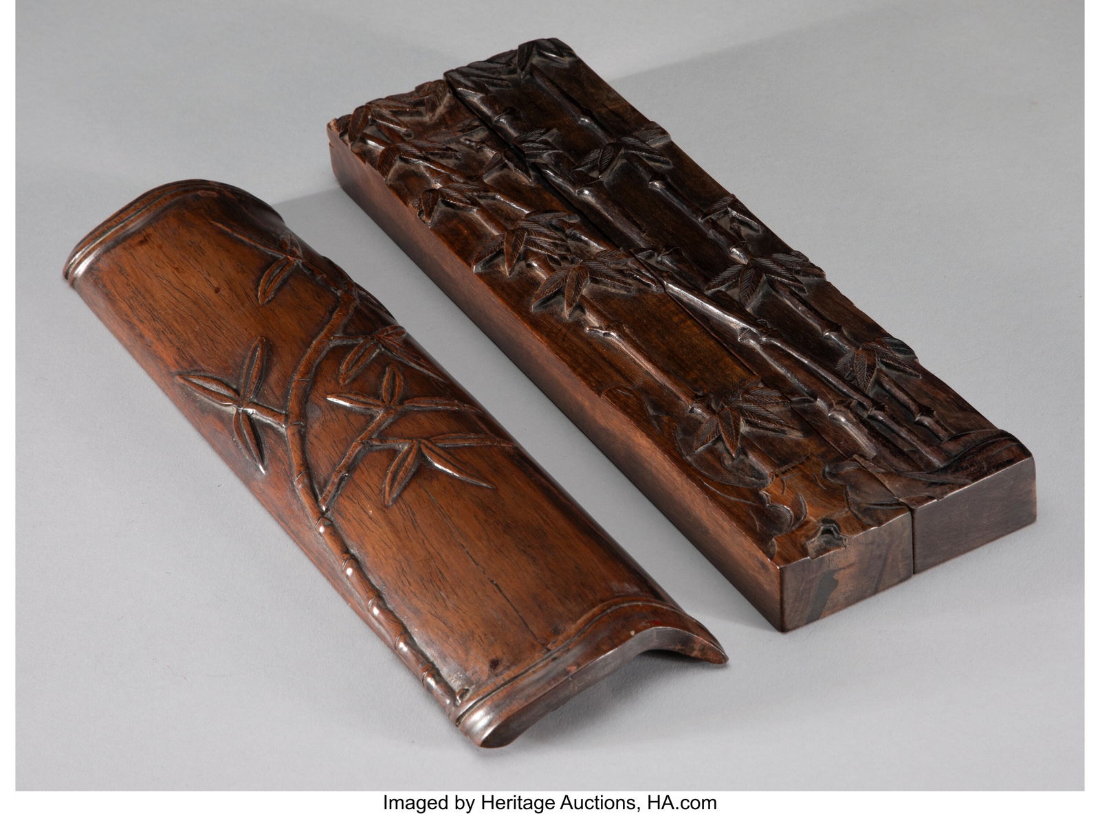A Group of Three Chinese Hardwood Scholar's Obje (1 of 2)