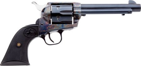 Boxed Colt Cowboy Single Action Revolver.: Boxed Colt Cowboy Single Action Revolver. Serial no. TF08674, 5 1/2-inch, .45 Colt. Blued