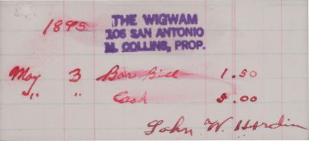 The Old West: Notorious Killer John Wesley Hardi: The Old West: Notorious Killer John Wesley Hardin Signed Document. Others had more sordid