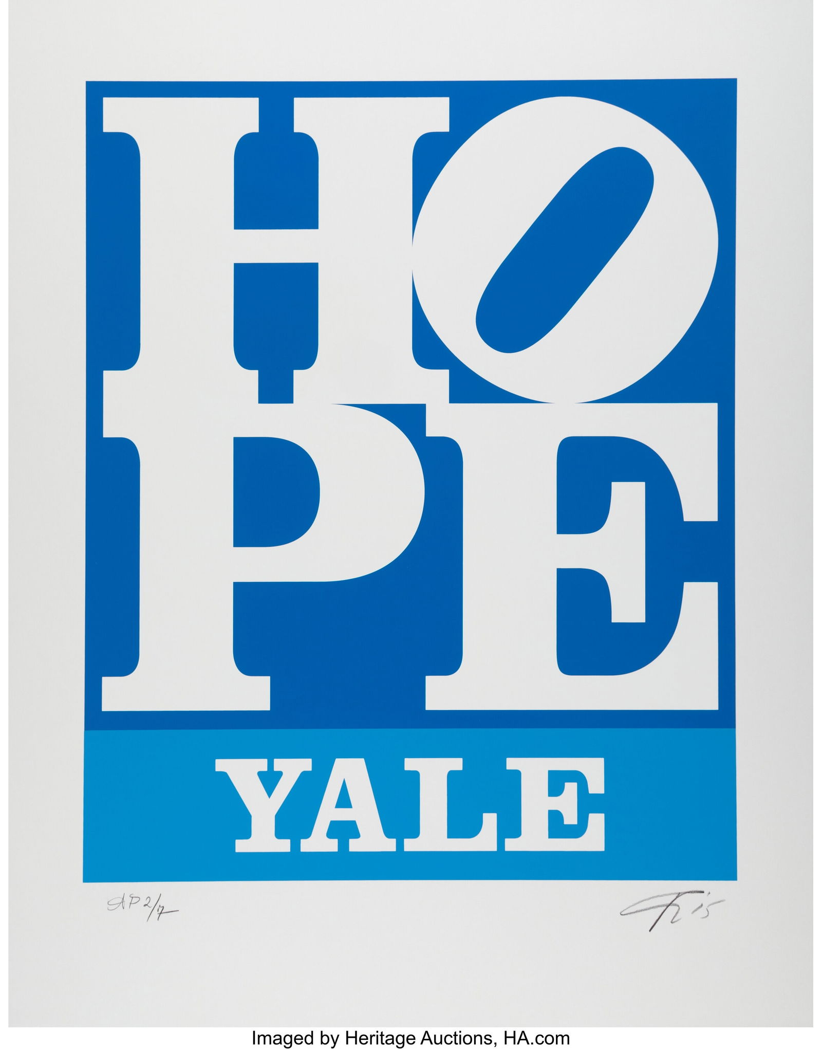 Robert Indiana (1928-2018) HOPE (Yale), 2015 Scr (1 of 1)