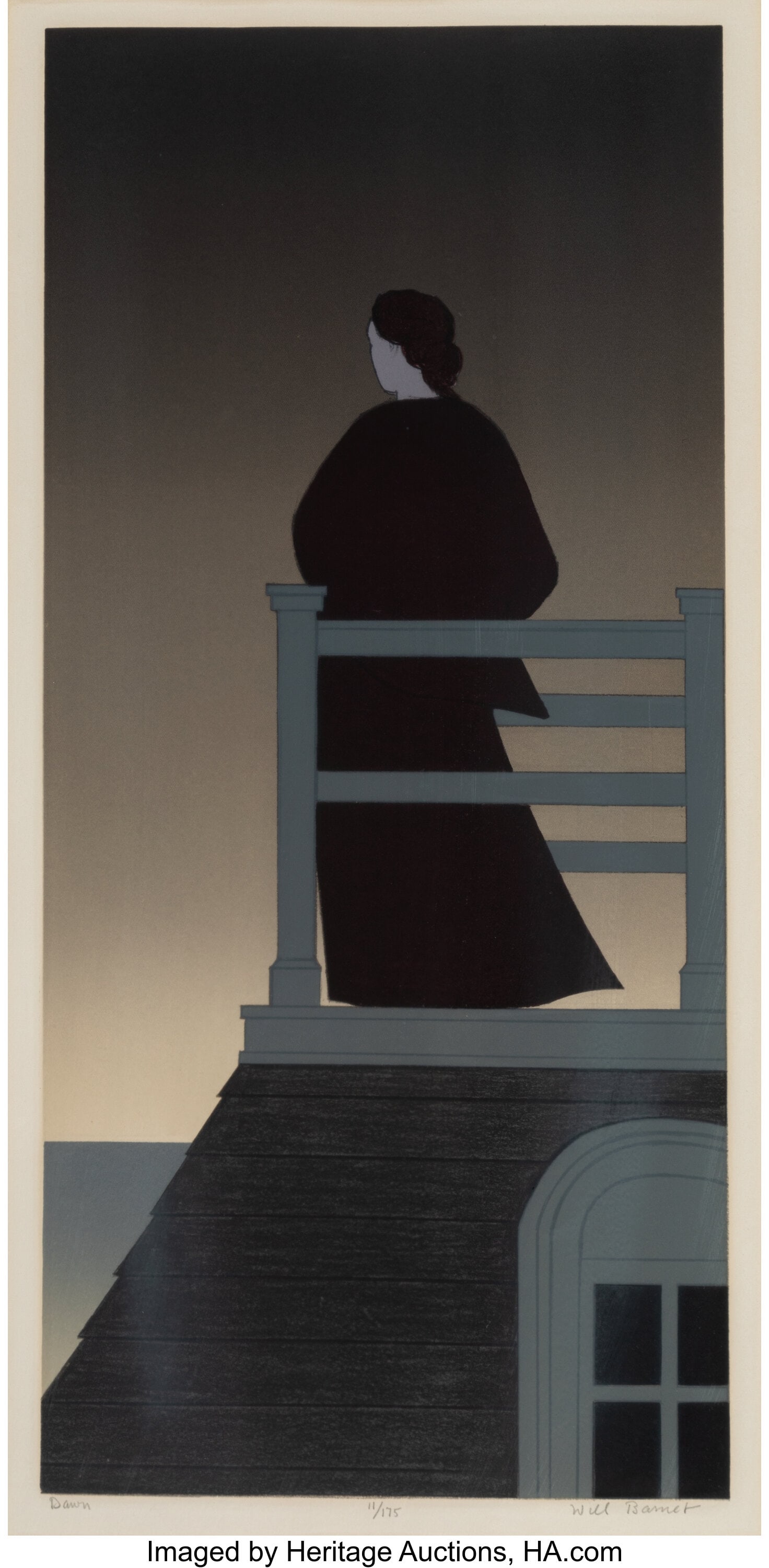 Will Barnet (American, 1911-2012) Dawn, 1975 Lit: Will Barnet (American, 1911-2012) Dawn, 1975 Lithograph on Arches paper 25-1/4 x 12-3/8 inches (64.1 x 31.4 cm) (sight) Ed. 11&so