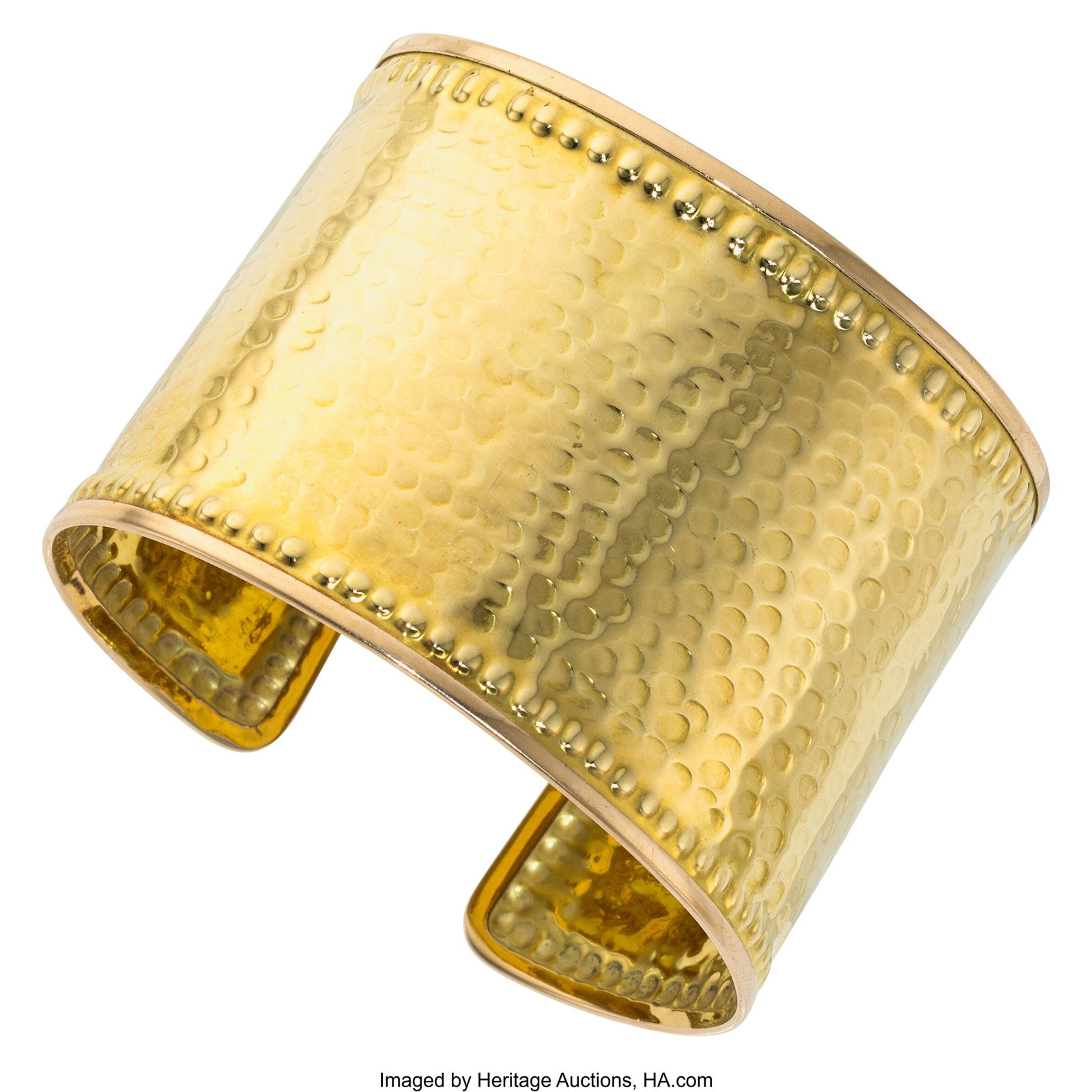 Gold Bracelet Metal: 18k gold Weight: 32.80 gra: Gold Bracelet Metal: 18k gold Weight: 32.80 grams Dimensions: 6-1/4 inches x 1-5/8 inches Property from the Collection of a South Florida Lady HID03101062020 © 20