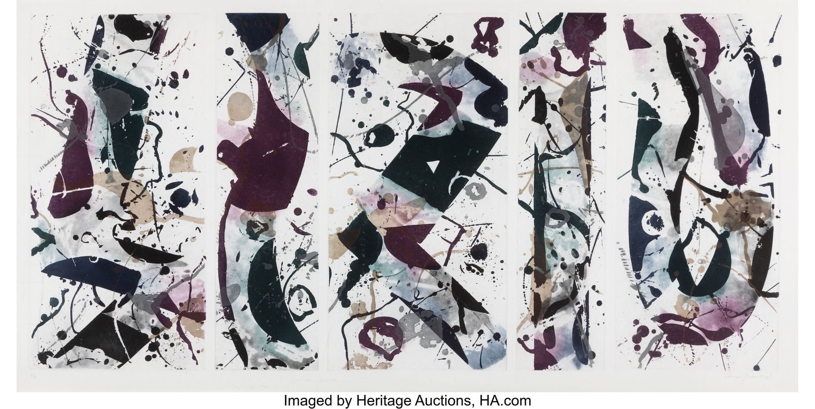41001&colon; Sam Francis &lpar;1923-1994&rpar; The Five Continents in W