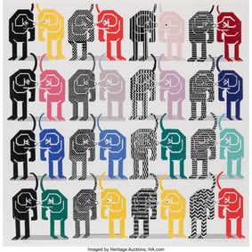 41025&colon; Pedro Friedeberg &lpar;b&period; 1936&rpar; Untitled &lpar;Loteria Can