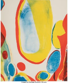 41051&colon; Alice Baber &lpar;1928-1982&rpar; Sun Circuit&comma; 1967 Lithog