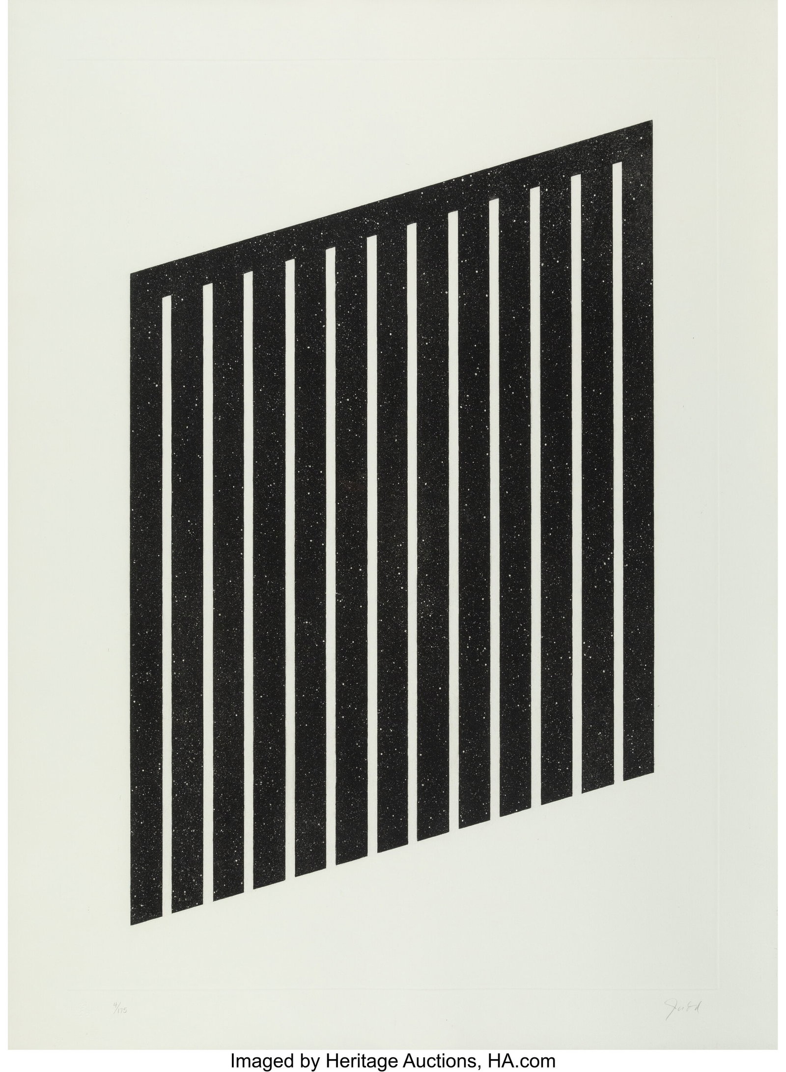 Donald Judd (1928-1994) Untitled (from a suite o: Donald Judd (1928-1994) Untitled (from a suite of 15), 1978-1979 Aquatint on wove paper 40 x 29-1/4 inches (101.6 x 74.3 cm) (sheet) Ed&