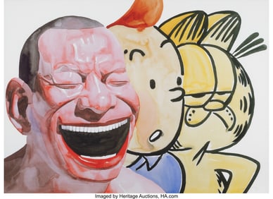 41042&colon; Yue Minjun &lpar;b&period;1962&rpar; Untitled &lpar;Smile-ism No&period; 16&rpar;&comma