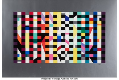 41020&colon; Yaacov Agam &lpar;b&period; 1928&rpar; Composition cinétique sur